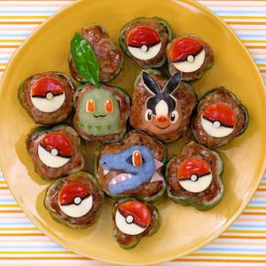 コロコロピーマンの肉詰め