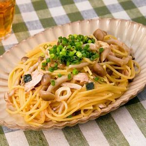 松茸風レンチンパスタ