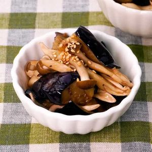 揚げなすとしめじのナムル