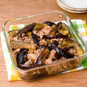 レンジで無限豚こまナス