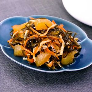 「さきいかで松前漬け」のレシピ動画