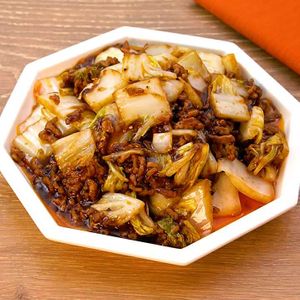 「白菜とひき肉の中華風あんかけ」のレシピ動画