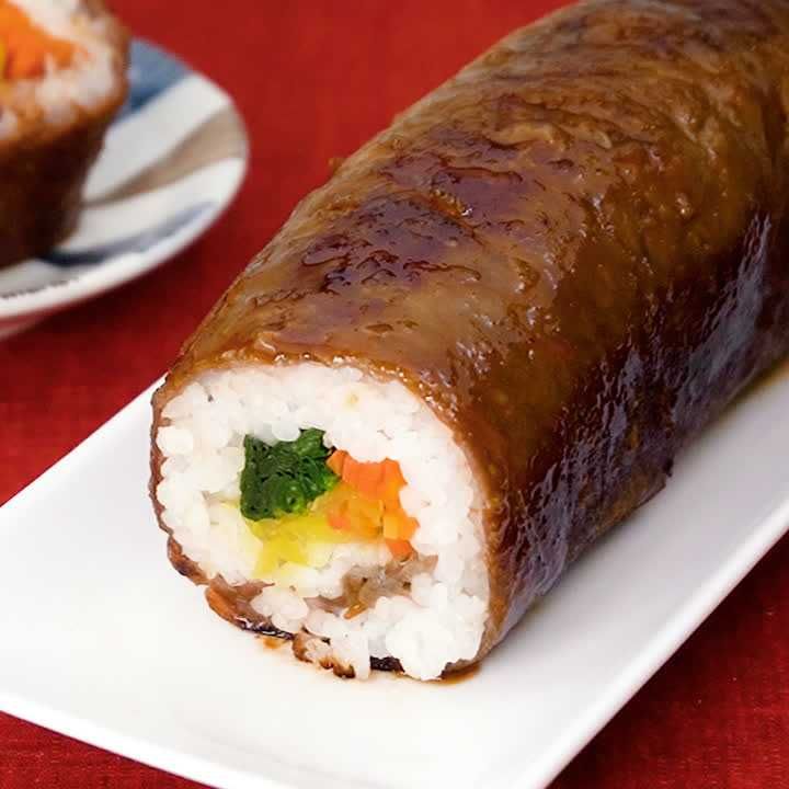 肉巻き恵方巻き