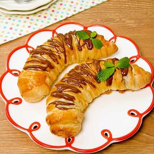 「丸ごとチョコバナナパイ」のレシピ動画