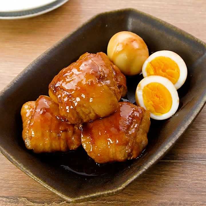 薄切り豚バラで角煮