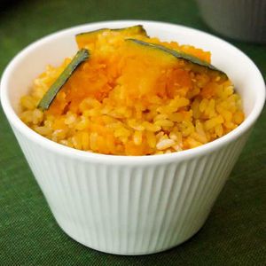 丸ごとかぼちゃの炊き込みご飯