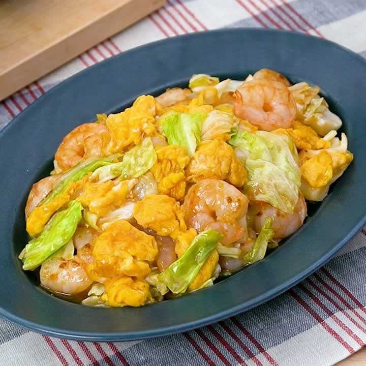 えびたまオイスター炒め