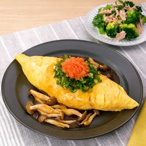 和風明太オムライス献立