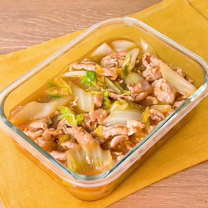 豚こまと白菜のうま煮