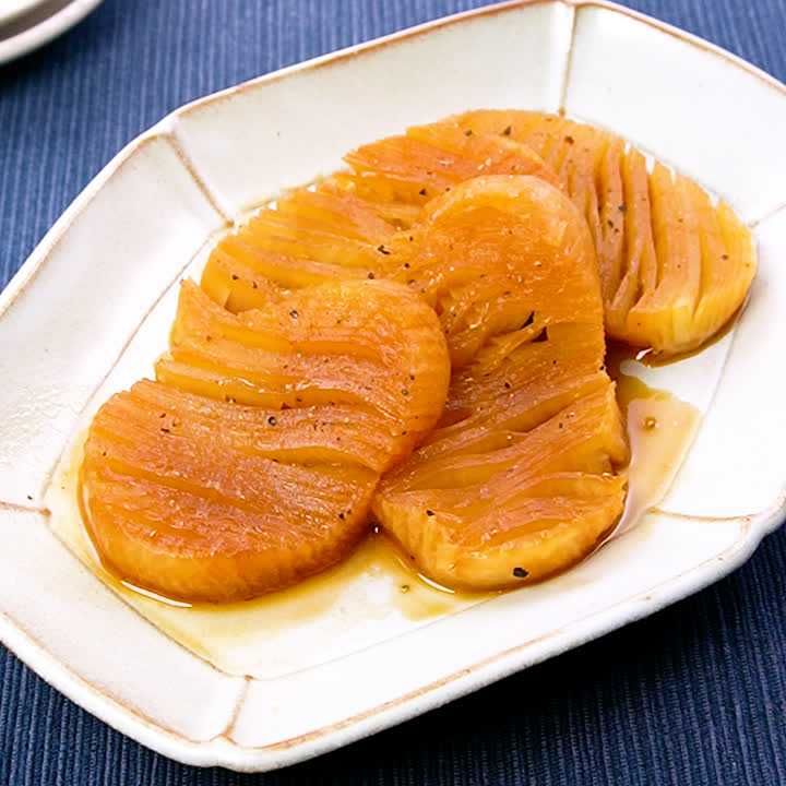 蛇腹大根ステーキ