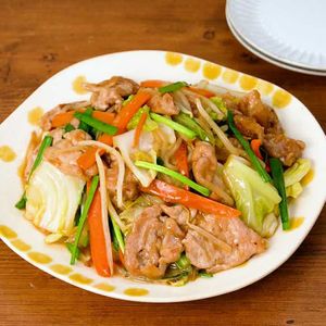 「生姜焼き風野菜炒め」のレシピ動画