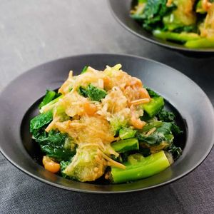 小松菜のなめ茸おろし