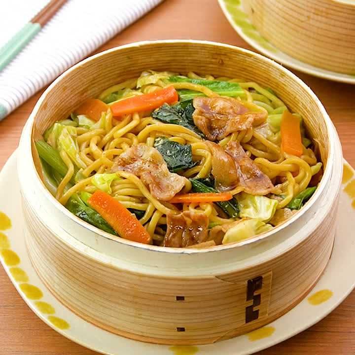 もちもち蒸し焼きそば