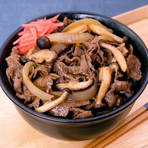 きのこ牛丼