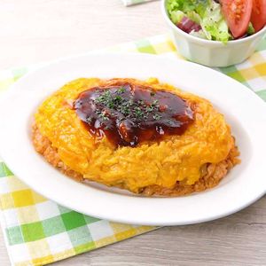 「デミ風オムライス」のレシピ動画