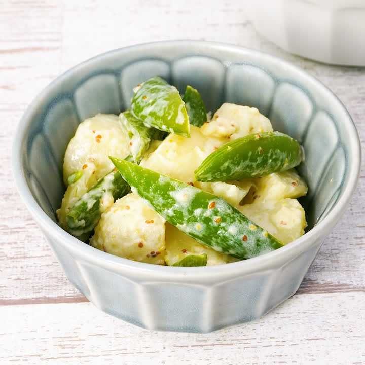 スナップエンドウとじゃが芋のサラダ