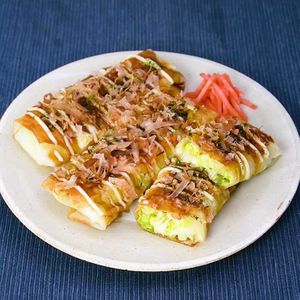 「お好み焼き風春巻き」のレシピ動画