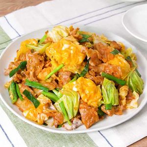 「ふわとろ卵の豚キムチ」のレシピ動画