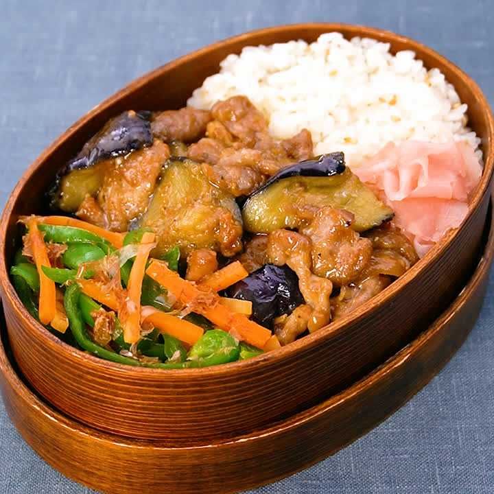 豚と茄子のこってりみそ炒め弁当