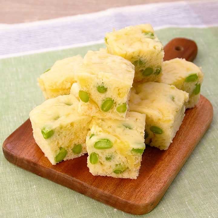 枝豆とチーズの蒸しパン