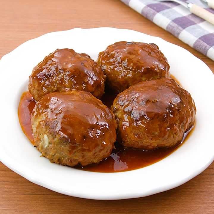 キャベツのワンパンハンバーグ