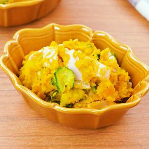 「かぼちゃのポテトサラダ風」のレシピ動画