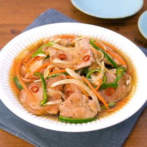 「豚もも肉の南蛮漬け」のレシピ動画