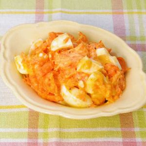 「マッシュにんじんの卵サラダ」のレシピ動画