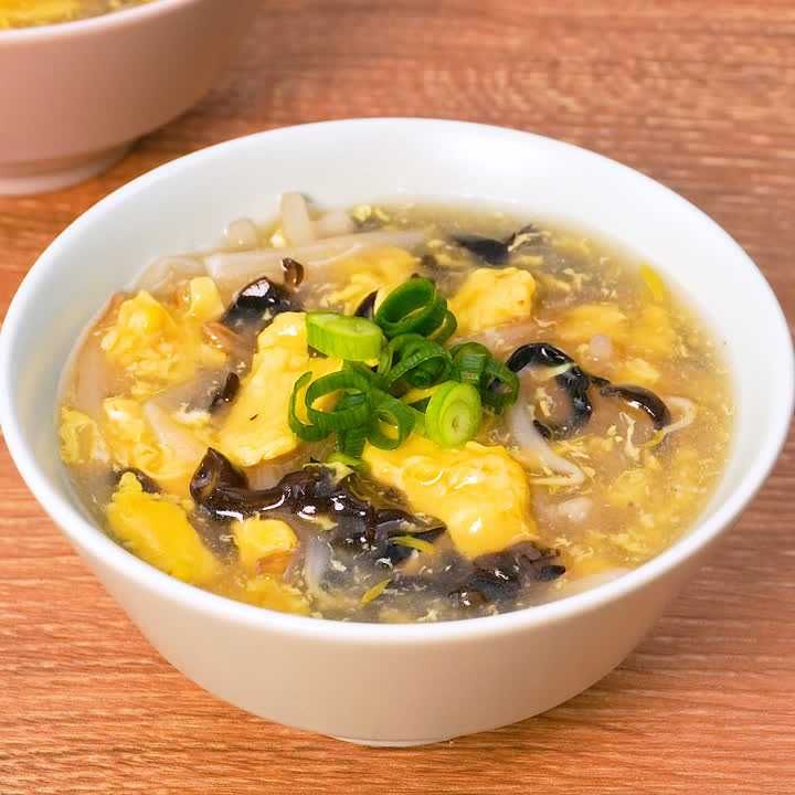 きくらげのもやたま中華スープ
