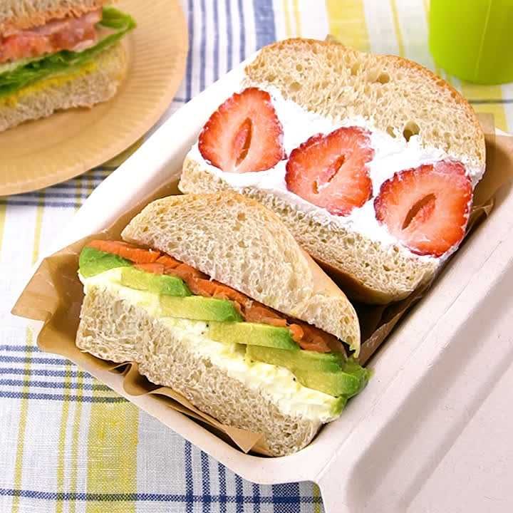 3種のベーグルサンド弁当