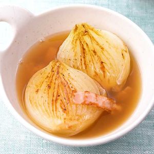 焼き新玉スープ