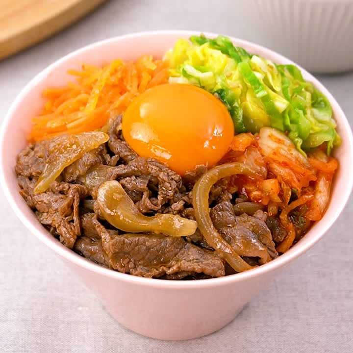 春野菜のプルコギビビンバ丼