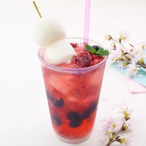 「お花見クリームソーダ」のレシピ動画