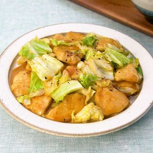 「鶏とキャベツの照りマヨ炒め」のレシピ動画