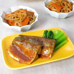 「冷凍鯖の味噌照り煮献立」のレシピ動画