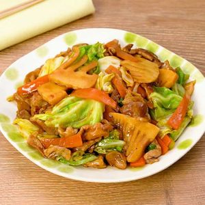 春野菜の回鍋肉風炒め
