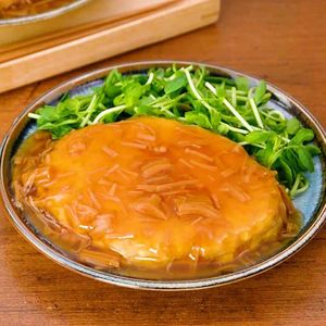 「なめたけ餡の和風ハンバーグ」のレシピ動画