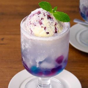 紫陽花クリームソーダ