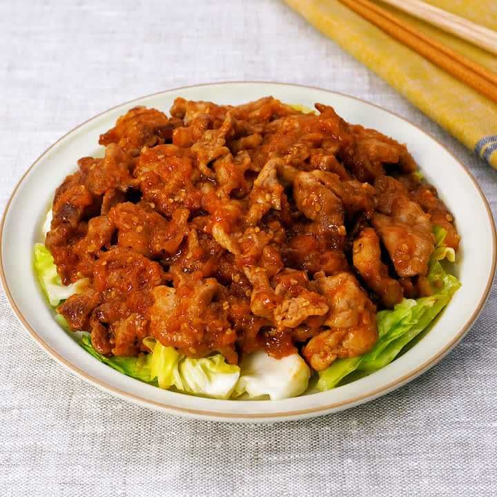 豚こまで焼肉風