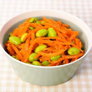「にんじんと枝豆のマスタードサラダ」のレシピ動画