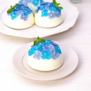 「紫陽花レアチーズムース」のレシピ動画