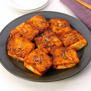 「韓国風豆腐のはさまない焼き」のレシピ動画