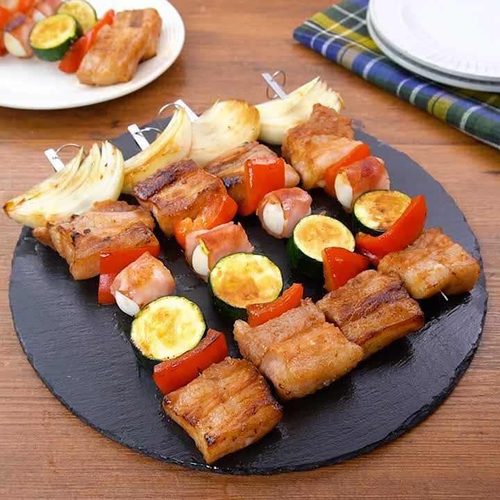 豚肉のバーベキュー串焼き
