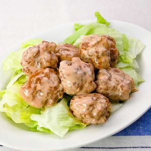 「豚こま肉のエビマヨ風」のレシピ動画