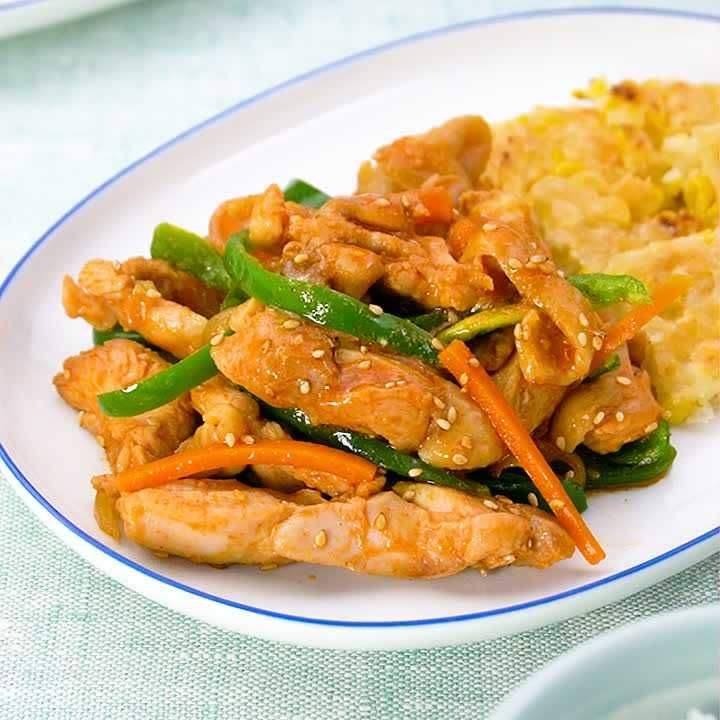 鶏肉のやみつきプルコギ