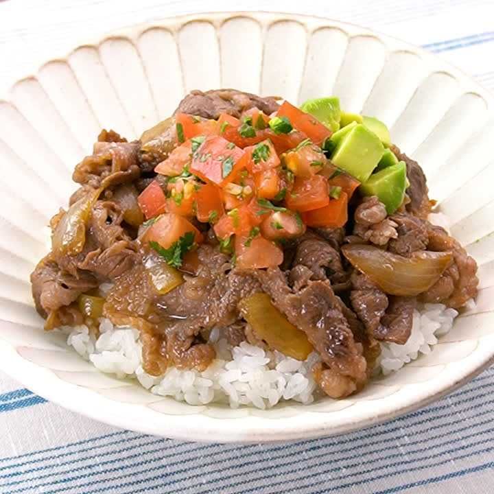メキシカン牛丼