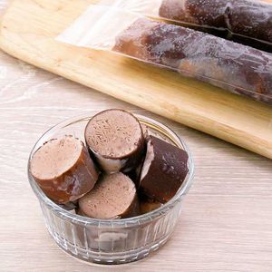 「スティック氷袋でチョコアイス」のレシピ動画