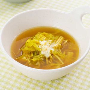 キャベツとえのきのチーズカレースープ