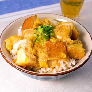 親子丼みたいな厚揚げ丼