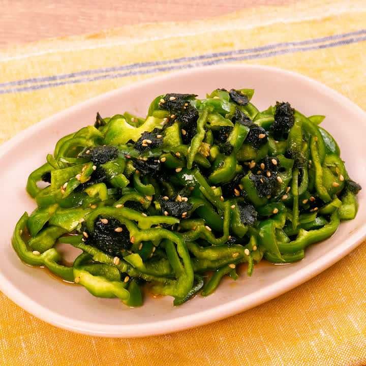 シャキッと海苔ピーマン